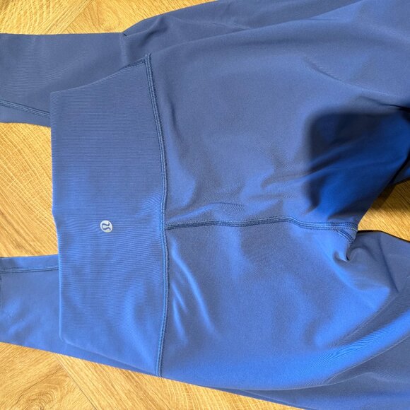 Lululemon Wunder Under High Rise Blue Pant Size 4 - Picture 5 of 6